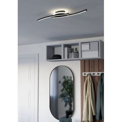 Eglo - LED-Deckenleuchte LED/12W/230V 4000K schwarz