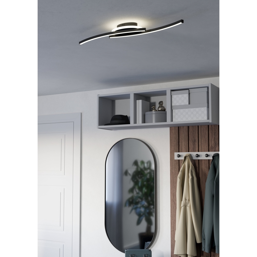 Eglo - LED-Deckenleuchte LED/12W/230V 4000K schwarz