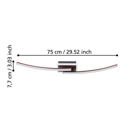 Eglo - LED-Deckenleuchte LED/12W/230V 4000K kupfern