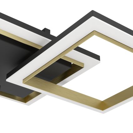 Eglo - Dimmbare LED-Deckenleuchte LED/20W/230V 4000K schwarz/golden