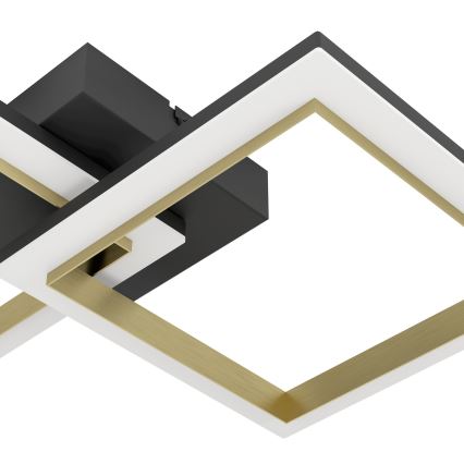 Eglo - Dimmbare LED-Deckenleuchte LED/18,4W/230V 4000K schwarz/golden