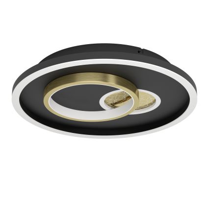 Eglo - LED-Deckenleuchte 1xLED/14W/230V + 1xLED/8,5W d 38 cm schwarz/golden