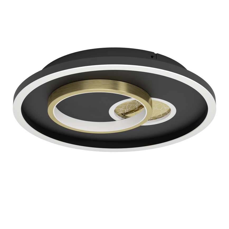 Eglo - LED-Deckenleuchte 1xLED/14W/230V + 1xLED/8,5W d 38 cm schwarz/golden