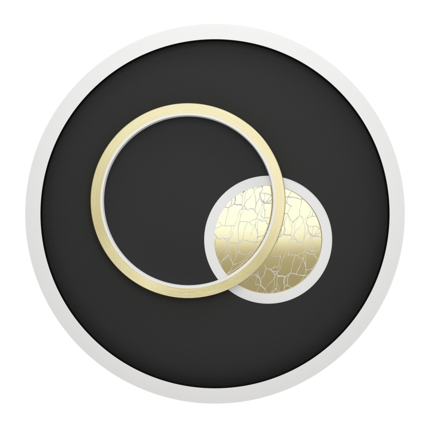 Eglo - LED-Deckenleuchte LED/14W/230V + LED/8,5W Ø 38 cm schwarz/gold