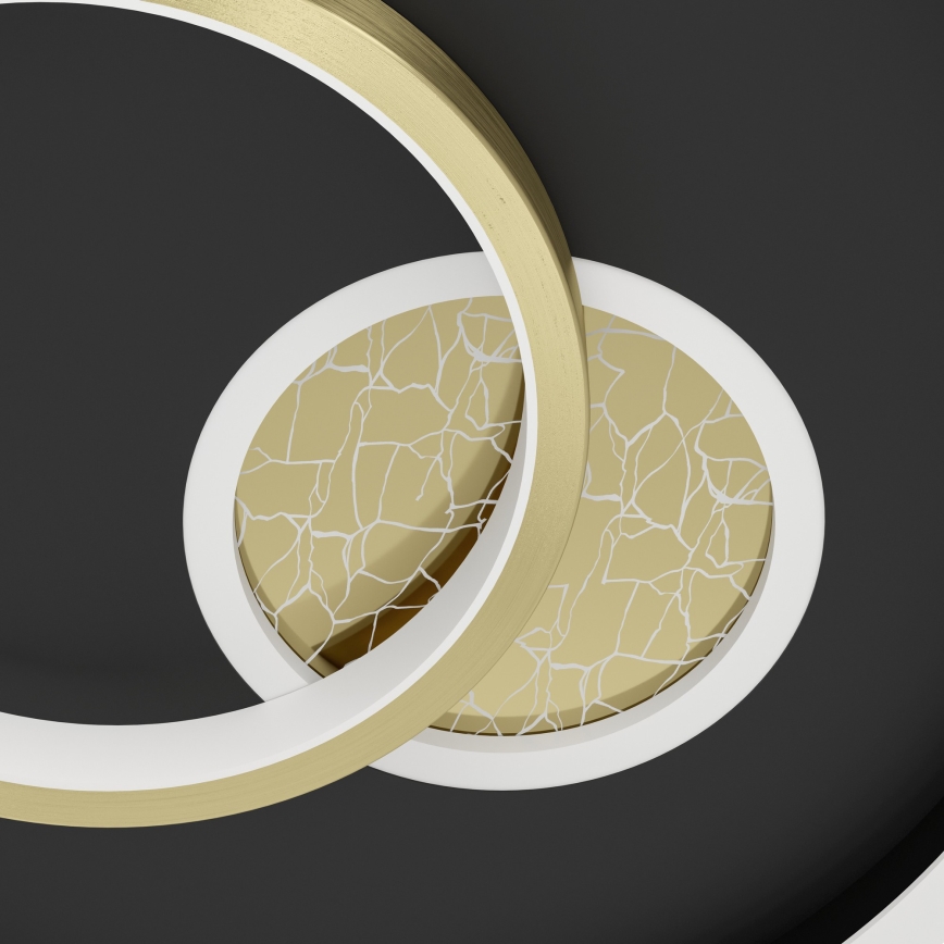 Eglo - LED-Deckenleuchte LED/14W/230V + LED/8,5W Ø 38 cm schwarz/gold