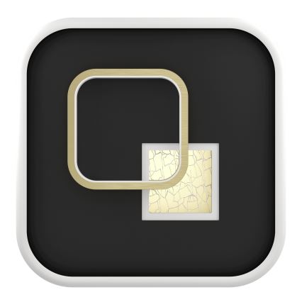 Eglo - LED Deckenleuchte LED/16,2W/230V + LED/9,2W 38x38 cm schwarz/gold