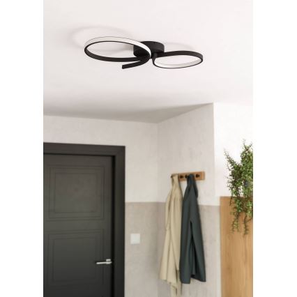 Eglo - LED-Deckenleuchte LED/21W/230V 3000K schwarz