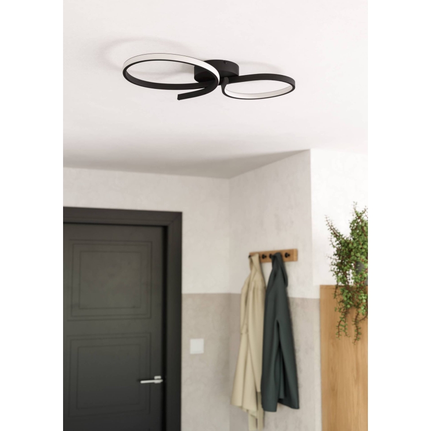 Eglo - LED-Deckenleuchte LED/21W/230V 3000K schwarz