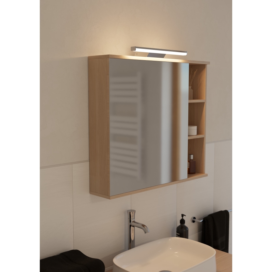 Eglo - LED RGBW dimmbare Badezimmer-Spiegelleuchte LED/12W/230V 2700-6500K IP44 mattchrom