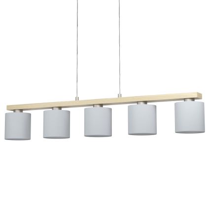 Eglo - Hängeleuchte an Schnur 5xE27/28W/230V - FSC-zertifiziert