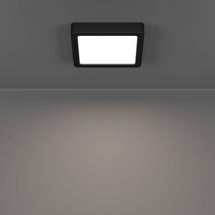 Eglo - LED-Deckenleuchte LED/7W/230V 2700/4000/6500K 15x15cm schwarz