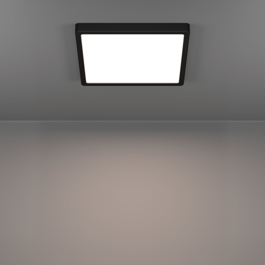 Eglo - LED Deckenleuchte LED/13W/230V 2700/4000/6500K 29x29cm schwarz