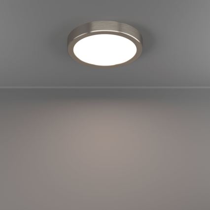 Eglo - LED-Deckenleuchte, 7,5 W, 230 V, 2700/4000/6500 K, Ø 16,6 cm, mattchrom