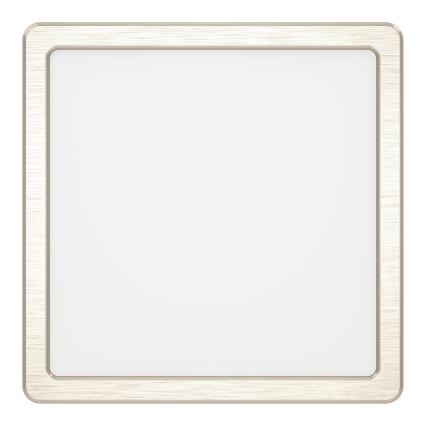 Eglo - LED Deckenleuchte LED/10,5W/230V 2700/4000/6500K 22x22 cm matt-chrom