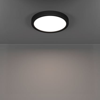 Eglo - LED-Deckenleuchte für Badezimmer LED/11,5W/230V Ø 21,1 cm IP44 schwarz