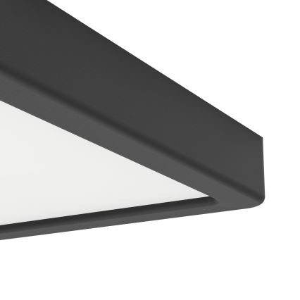 Eglo - LED-Badezimmer-Deckenleuchte LED/10,5W/230V 2700/4000/6500K 22x22 cm IP44 schwarz