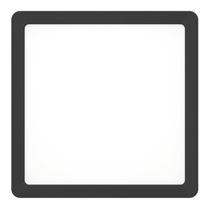 Eglo - LED-Badezimmer-Deckenleuchte LED/10,5W/230V 2700/4000/6500K 22x22 cm IP44 schwarz