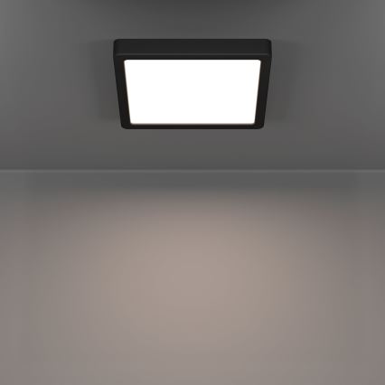 Eglo - LED-Badezimmer-Deckenleuchte LED/10,5W/230V 2700/4000/6500K 22x22 cm IP44 schwarz
