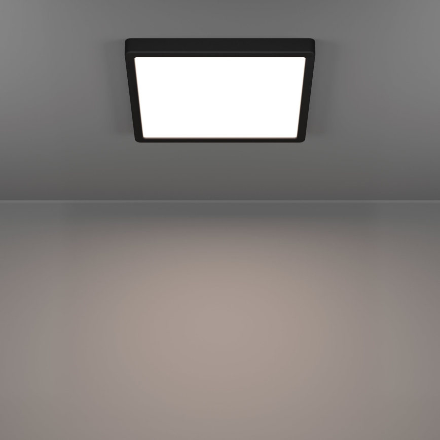 Eglo - LED-Deckenleuchte für Badezimmer LED/13W/230V 29x29 cm IP44 schwarz