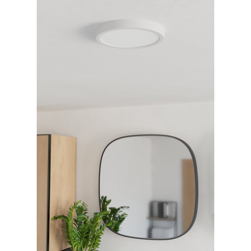 Eglo - LED-Badezimmer-Deckenleuchte, 11,5 W / 230 V, Ø 21,1 cm, IP44, weiß