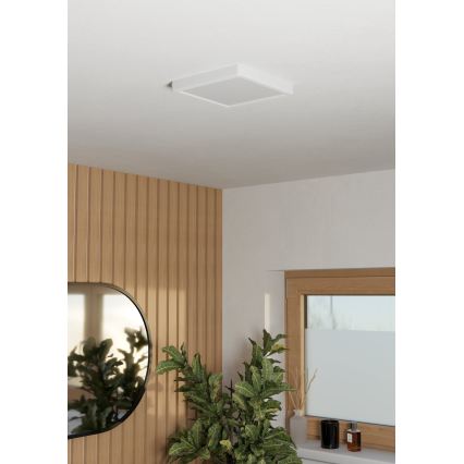 Eglo - LED-Badezimmer-Deckenleuchte LED/10,5W/230V 22x22 cm IP44 weiß