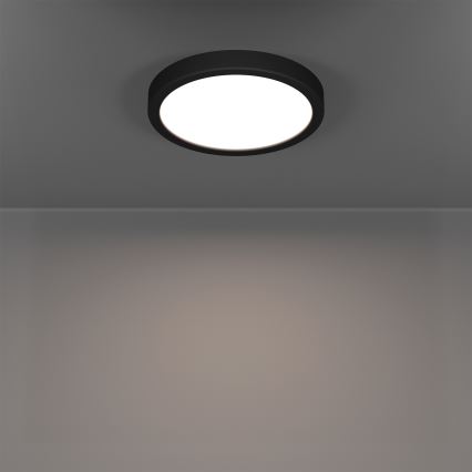 Eglo - LED RGBW, dimmbar, Badezimmer-Deckenleuchte LED/11,2W/230V 2700-6500K Ø 21,1 cm IP44 schwarz