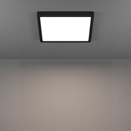 Eglo - LED RGBW, dimmbare Badezimmer-Deckenleuchte LED/13,5W/230V 2700-6500K 29,5x29,5 cm IP44 schwarz