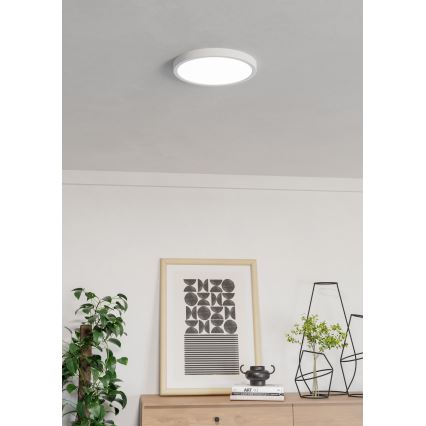 Eglo - LED RGBW, dimmbare Badezimmer-Deckenleuchte LED/14,3W/230V 2700-6500K Ø 27,8 cm IP44 weiß