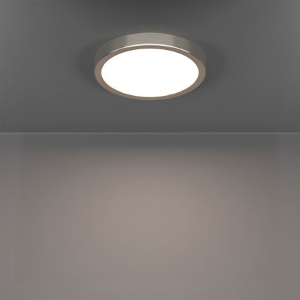 Eglo - LED RGBW dimmbare Badezimmer-Deckenleuchte LED/11,2W/230V 2700-6500K Ø 21,1 cm IP44 mattchrom