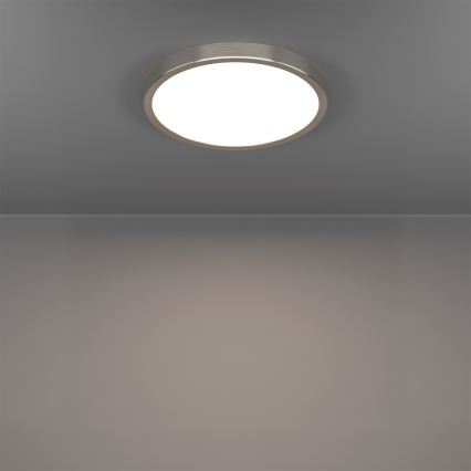 Eglo - LED RGBW dimmbare Deckenleuchte für Badezimmer LED/14,3W/230V 2700-6500K Ø 27,8 cm IP44 mattchrom