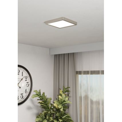 Eglo - LED RGBW dimmbare Badezimmer-Deckenleuchte LED/10,5W/230V 2700-6500K 22x22 cm IP44 mattchrom
