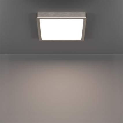 Eglo - LED RGBW dimmbare Badezimmer-Deckenleuchte LED/10,5W/230V 2700-6500K 22x22 cm IP44 mattchrom