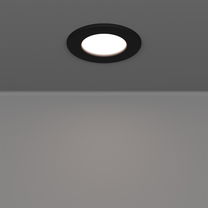 Eglo - 3er-Set LED-Einbauleuchte LED/3,7W/230V 2700/4000/6500K Ø 8,8 cm schwarz