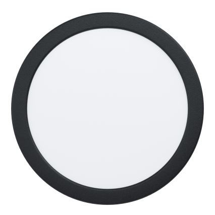 Eglo - LED-Einbauleuchte LED/18,5W/230V 2700/4000/6500K Ø 21,6 cm schwarz