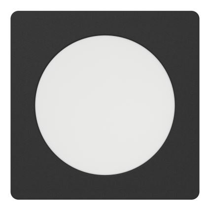 Eglo - LED Einbauleuchte LED/6,3W/230V 2700/4000/6500K 11,9x11,9 cm schwarz