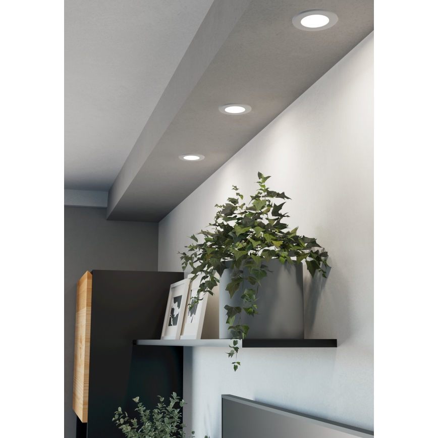 Eglo - LED-Einbauleuchte LED/3,7W/230V 2700/4000/6500K Ø 8,8 cm weiß