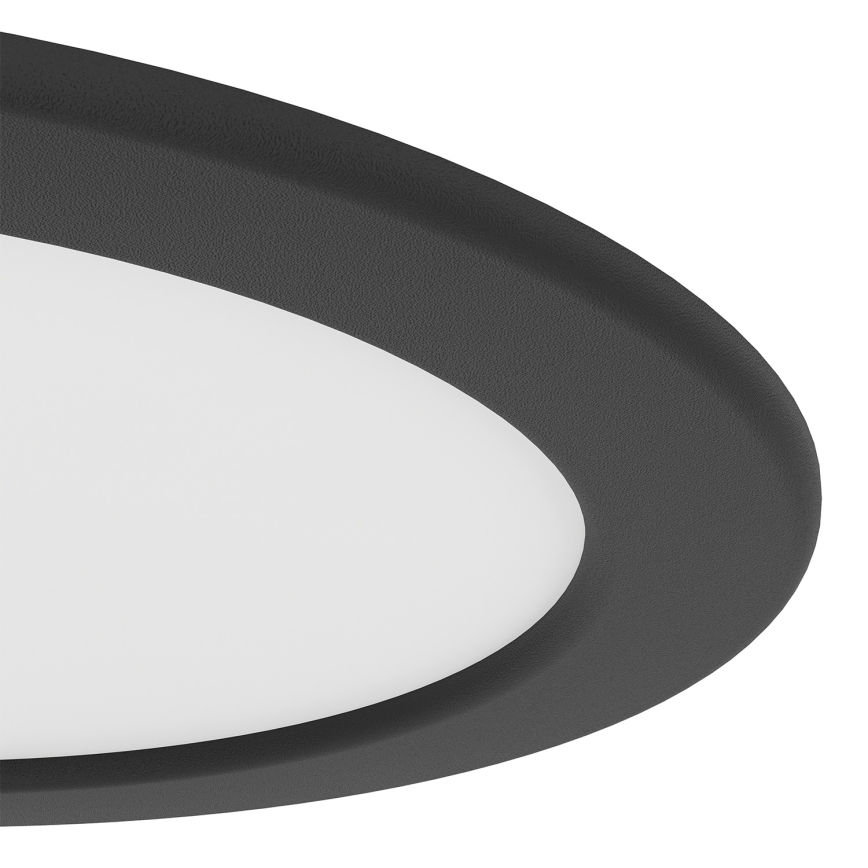 Eglo - LED Badezimmer-Einbauleuchte LED/10,5W/230V 2700/4000/6500K Ø 16,8 cm IP44 schwarz
