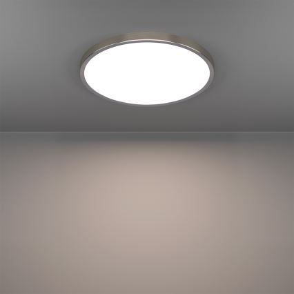 Eglo - LED RGBW dimmbare Badezimmer-Deckenleuchte LED/17,5W/230V 2700-6500K Ø 38,9 cm IP44 mattchrom