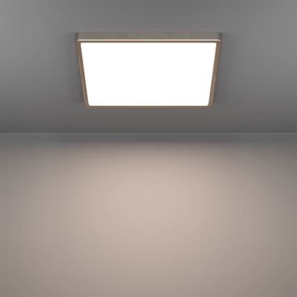 Eglo - LED RGBW dimmbare Badezimmer-Deckenleuchte LED/17,8W/230V 2700-6500K 39x39 cm IP44 matt-chrom