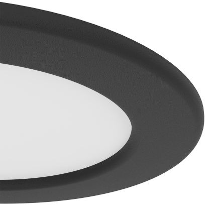 Eglo - LED RGBW dimmbare Badezimmer-Einbauleuchte LED/5W/230V 2700-6500K Ø 12 cm IP44 schwarz