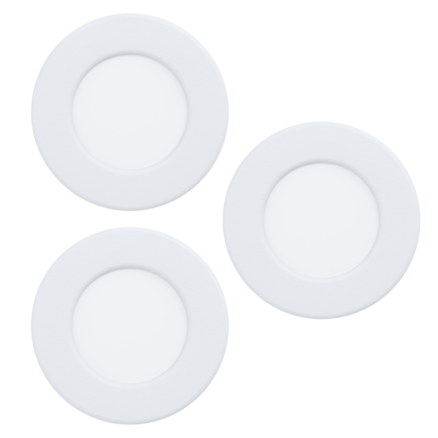 Eglo - Set 3x LED RGBW dimmbare Badezimmer-Einbauleuchten LED/2,8W/230V 2700-6500K Ø 8,8 cm IP44 weiß