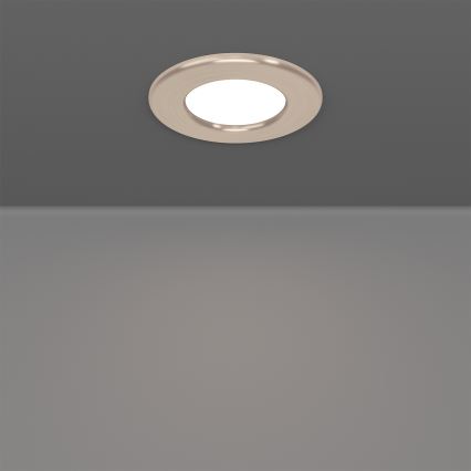 Eglo - Set 3x LED RGBW, dimmbare Badezimmer‑Einbauleuchte, LED/2,8W/230V, 2700-6500K, Ø 8,8cm, IP44, mattchrom