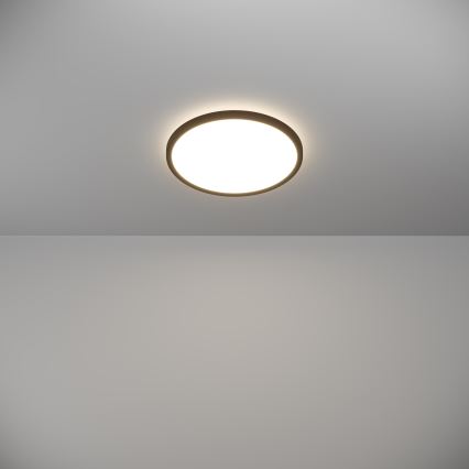 Eglo - LED Badezimmer-Deckenleuchte LED/13,9W/230V 2700/4000/6500K Ø 30 cm IP44 schwarz