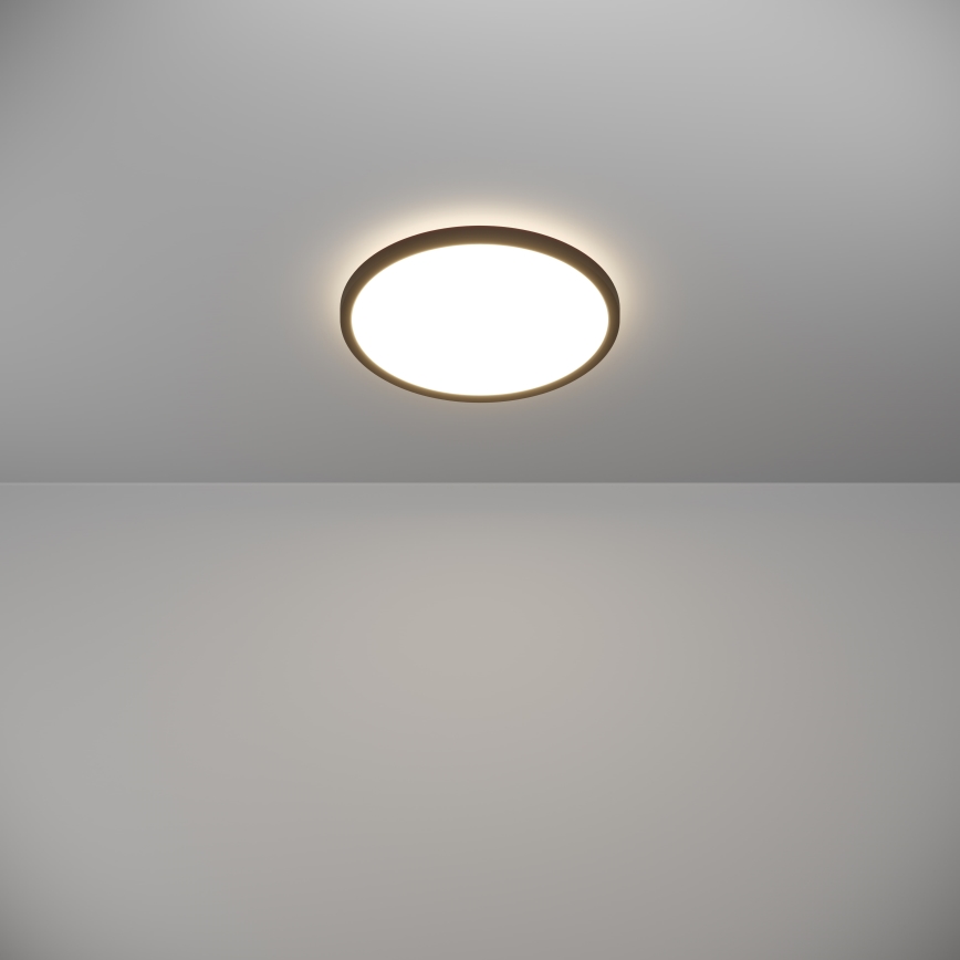 Eglo - LED Badezimmer-Deckenleuchte LED/13,9W/230V 2700/4000/6500K Ø 30 cm IP44 schwarz