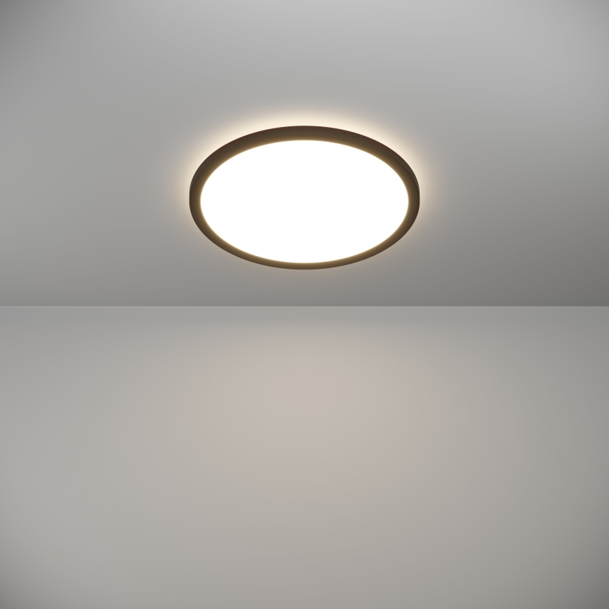 Eglo - LED-Deckenleuchte für Badezimmer LED/18,5W/230V 2700K/4000K/6500K d 38,9 cm IP44 schwarz