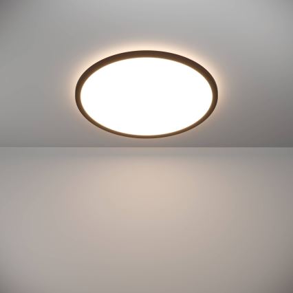 Eglo - LED Badezimmer-Deckenleuchte LED/16,8W/230V 2700/4000/6500K Ø 50 cm IP44 Schwarz