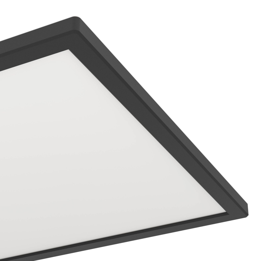 Eglo - LED Badezimmer-Deckenleuchte LED/17,6W/230V 2700/4000/6500K 39x39 cm IP44 Schwarz