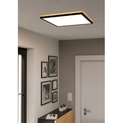 Eglo - LED-Deckenleuchte für den Outdoor-Bereich LED/17W/230V 2700/4000/6500K 50x50 cm IP44 schwarz
