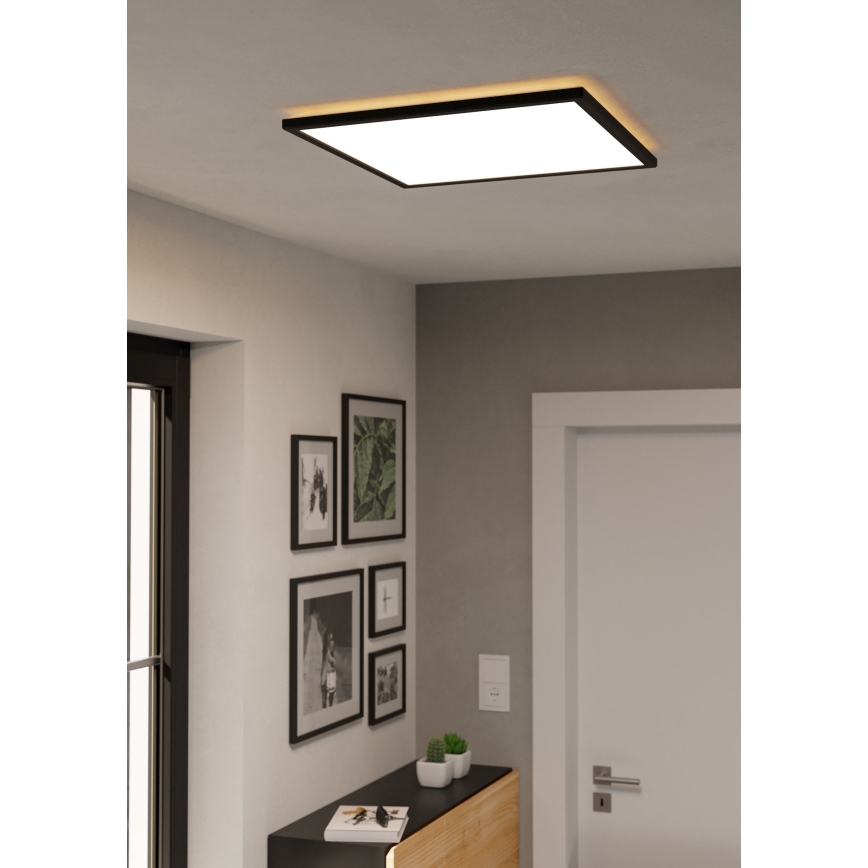 Eglo - LED-Deckenleuchte für den Outdoor-Bereich LED/17W/230V 2700/4000/6500K 50x50 cm IP44 schwarz