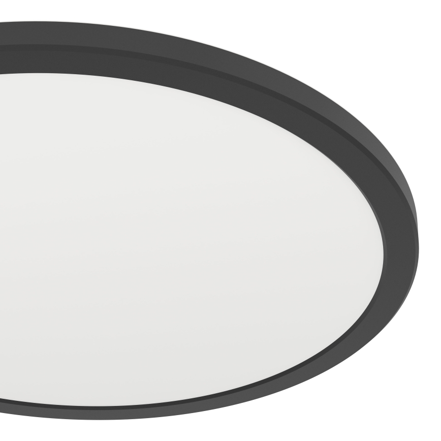 Eglo - Dimmbare LED-Outdoor-Deckenleuchte LED/18,5W/230V 2700-6500K d 38,9 cm IP44 schwarz + Fernbedienung